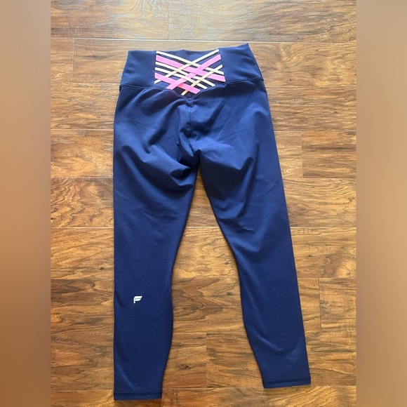 Fabletics Boost PowerHold® High-Waisted 7/8 Legging - Deep Navy/Multi - Medium - Picture 6 of 12
